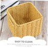 VILLFUL Elegant Desktop Basket Woven Storage Basket for Office Kitchen