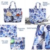 LEDAOU Large Beach Tote Bag Women Waterproof Sandproof Zipper for