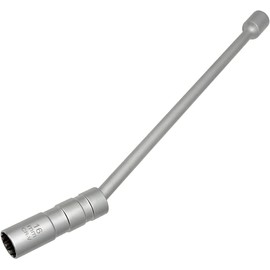 ZKTOOL 16 mm Long Universal Magnetic Rotating Spark Plug Wrench, Thin Wall, 12 Points, 3/8 Inch, CR-V Spark Plug Socket, Magnetic Tools for Removing Spark Plugs