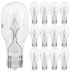 12-Pack 12 Volt 11 Watt Low Voltage T5 Landscape Light Bulbs for Malibu lights Landscape, Appliance, RV, Outdoor Landscape Lights Lamp -1/4 Wedge Base Small Light Bulbs,2800K Warm White,CRI 85, Clear