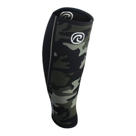 Rehband Neoprene Calf Support, Compression Bandage for Calf and Shin, Shin Guard for Deadlifts, CrossFit, Colour: Camo, Size: S