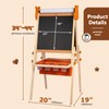 DJAR Adjustable Kids Art Easel with Paper Roll & Magnetic