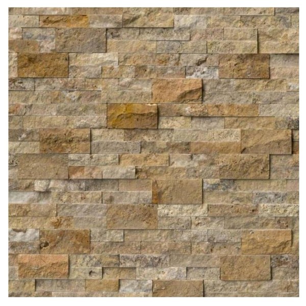 Glowing Autumn Splitface Stacked Ledger 6x24 Natural Stone Wall Tile