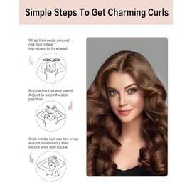 Seritant Heatless Curls Overnight with Satin Head Scarf, Velvet Hair Rollers for Blowout Look, No Heat Curling Rod for Long Thick Hair, Soft Sleep In 