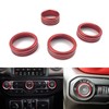 Lanyun Air Conditioner and Headlight Switch Knobs Trim Compatible Jeep