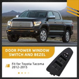 JAVOUKA Fully Assembled Window Master Switch and Bezel Fit for Toyota Tacoma 2012-2015, Master Door Power Window Button OE# 8482012540 7420204040