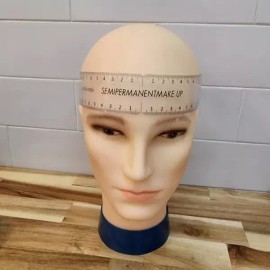 뷰티 학원용 SMP 두피문신 곡선자 대머리용 (전문가) 1P 문신 타투 교육 실습용 자 Beauty Academy SMP Scalp Tattoo Curved Ruler for Bald Head (Professional) 1P Tattoo Training Practice Tool