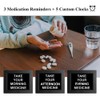 8 INCH Date Time Dementia Clocks with 3 Medication Reminders