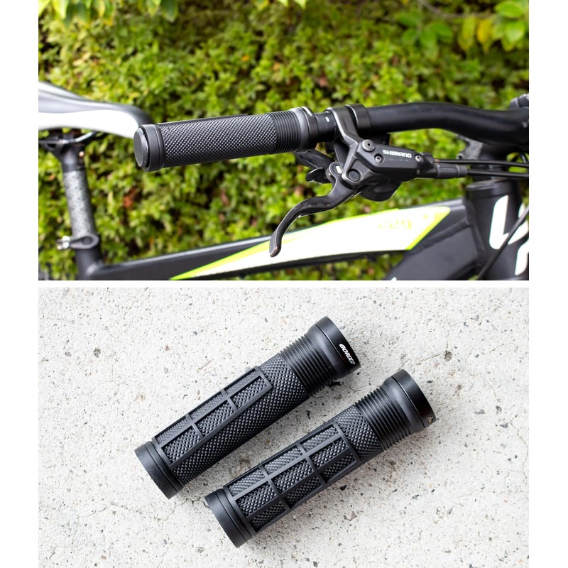 GORIX GSR 1539 Bicycle Grip, Round Tubular Flare Grip Pattern,