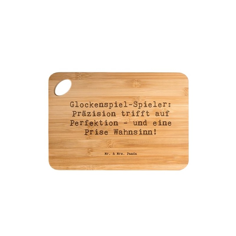 Mr. & Mrs. Panda Bamboo Chopping Board Saying Glockenspiel Kultur