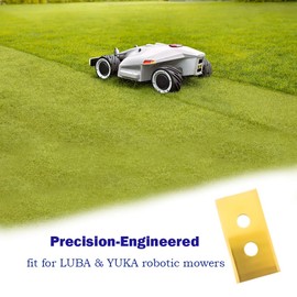 DOTAHENG 36Pcs Titanium-Coated Replacement Blades for LUBA & YUKA Robotic Mowers | LUBA AWD 1000/5000 | LUBA 2 AWD 3000/10000 | YUKA 600/1500 | with Plastic Washers