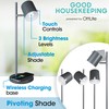OttLite Good Housekeeping Modern LED Desk Lamp with Wireless Charger,