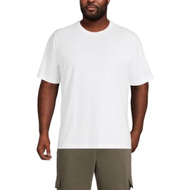 Lands' End Mens Short Sleeve Super-T Tee White Regular Large