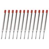 12x Red Parker Compatible Ballpoint Pen Refills, Medium Tip (0.7mm)