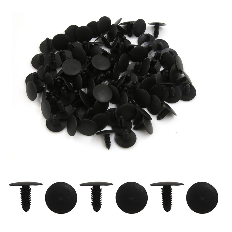 sourcingmap 50 Pcs 7mm Hole Dia 25mm Head Car Plastic