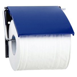 MSV Polystyrene Toilet Roll Holder in Dark Blue, 30 x 20 x 15 cm, Blue