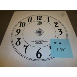 INTERNATIONAL TIME RECORDING CO TIME CLOCK REPLACEMENT DIAL FACE ANTIQUE VINTAGE