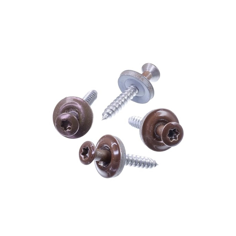 SECCARO Plumbing Screws 4.5 x 45 mm, RAL 8011 Nut