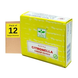 SATYA Incense Cones - CITRONELLA | Pack of 12