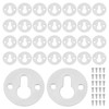 uxcell 40Pcs Round Keyhole Picture Frame Hangers, 23mm Heavy Duty