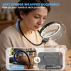 Dilzekui 5X&10X Neck Handheld 2-in-1 Magnifying Glass for Reading w/Light