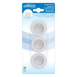 Dr. Brown's Narrow Storage/Travel Caps for Anti-colic Options+ Baby Bottles, fits 8 oz/250 mL and 4 oz/120mL, BPA-Free, 3-Pack
