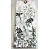 KITCHENAID KITCHEN TOWELS (2) BLACK GRAY FLOWERS BUTTERFLY TERRY 100%