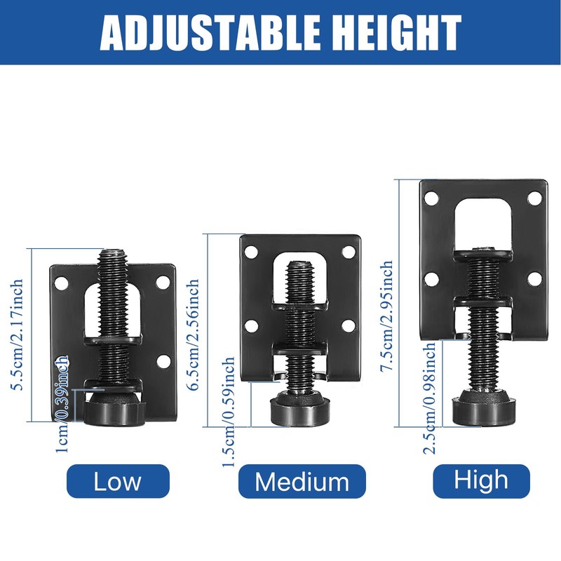 Supkiir 8 Pack Adjustable Leveling Feet, Heavy Duty Furniture Levelers,