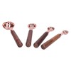 4pcs Rose Gold Measuring Cup with Scale Stainless Steel Measuring