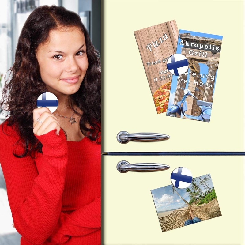 Finnland Flags Fridge Magnet Countries Travel Souvenir Flag Fridge Magnet