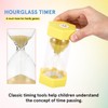 Alipis Sand Timer for Kids: 3/10/15/30 Minute Sandglass for Hard