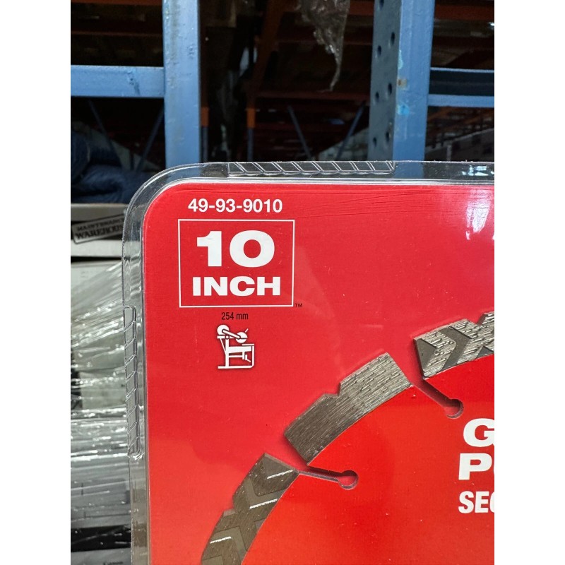 Milwaukee 10 Inch Diamond Max Segmented Turbo General Purpose Diamond