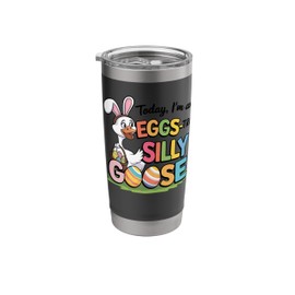 Today I'm an Eggs-tra Silly Goose – Funny Easter Pun Stainless Steel Insulated Tumbler