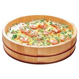 ヤマコー 天然木 寿司飯台 Φ33cm(5合)