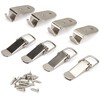 Lesnala 8pcs 90-Degree Spring Toggle Lock Stainless Steel Box Latch