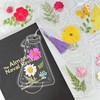 42Pcs Transparent Dried Flower Bookmark Marking Kit, Includes 40Pcs Handmade