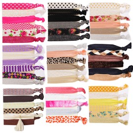Hair Bobbles Women & Girls Pack of 51 Hair Scrunchies Colourful No Wrinkles Elastic Hair Band Elastic Hair Band Hair Accessories Children's Hair Bands Ponytail Holder Hair Styling Accessories