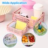 Kalevel Mini Plastic Storage Container Collapsible Crates Foldable Storage Cube