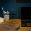 Thank You Leader Gift – Acrylic Desk Plaque with Appreciation