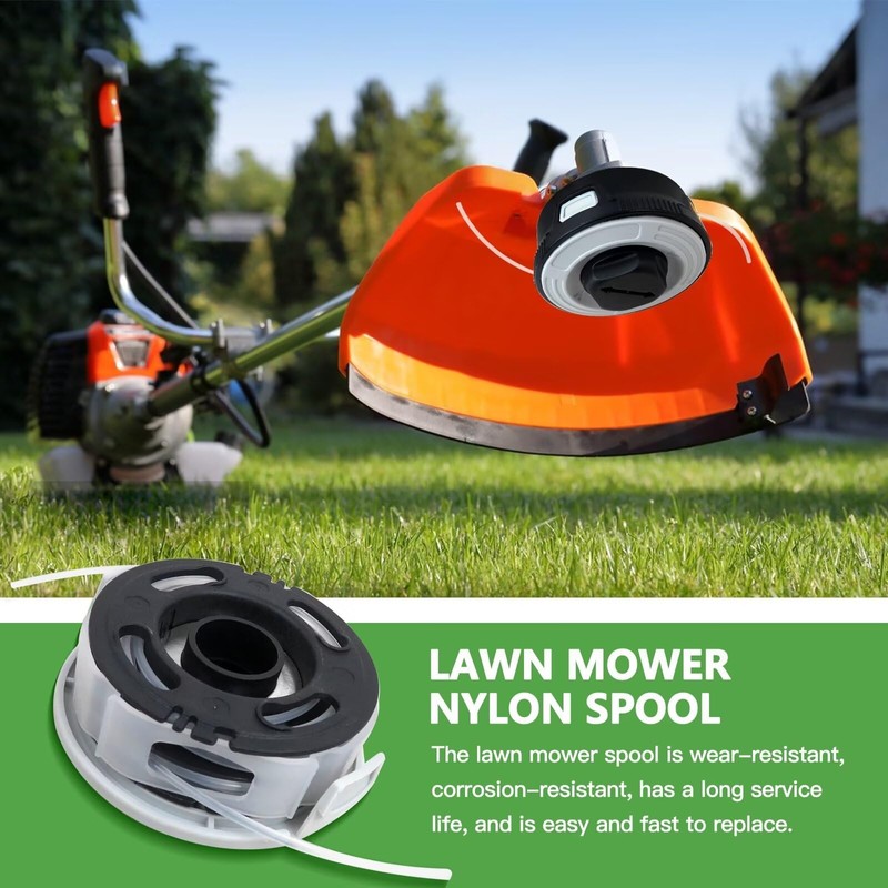 Vicue New Replacement for 3pack Trimmer Head with Base Cover