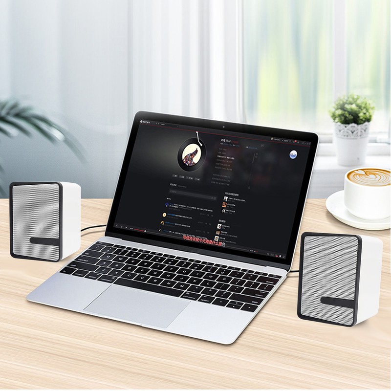 Wireless Desktop Computer Speaker Recrectangular USB Mobile Phone Universal Active