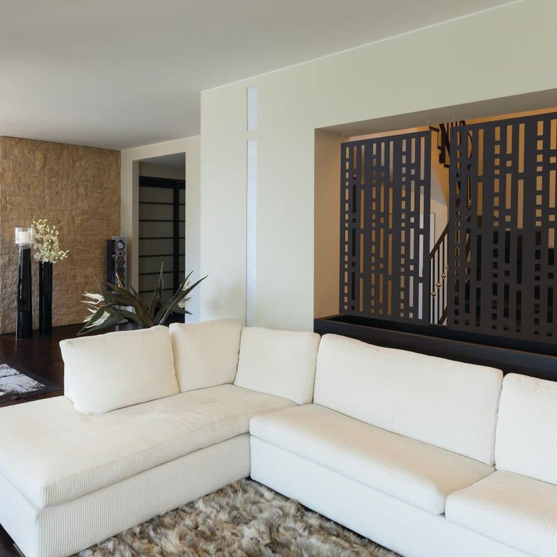 2'x4' Morse Decorative Screen, Black