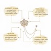 QPHYFXF Gifts for Husband: Retro Crown Lapel Pin with Long