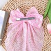 Pink Sequin Hair Bow Clips for Women Girls Bow Hair