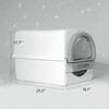 Self Cleaning Litter Box, Semi-Automatic Litter Box Scoop Free Cat