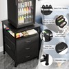 Mini Fridge Stand Heavy Duty Mini Fridge Table with Storage