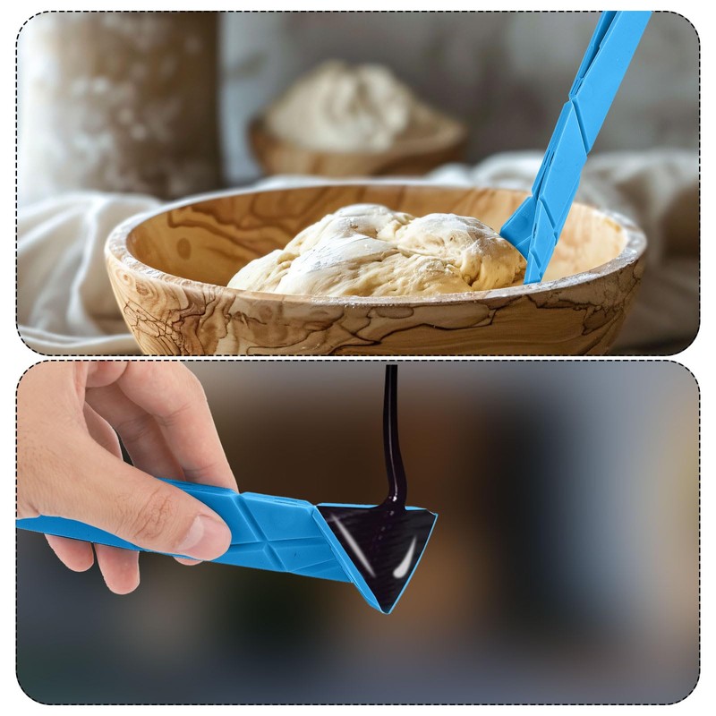 Pack of 2 Flat Polygon Measuring Spoons, 3-in-1, Polygon Measuring
