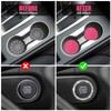 OUZORP Car Cup Coasters Rose RED 2 Pack with Push