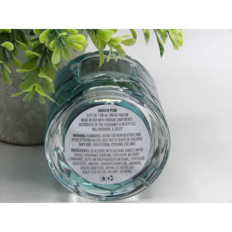 Tru Fragrance Smooth Pear Eau De Parfum Spray 3.4 oz