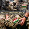 EmWoot 2PCS Asia Tajikistan Flag Patch Embroidered Morale Patch Military